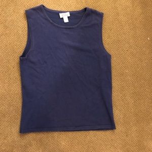 Lilly Pulitzer tank top vintage size m navy blue